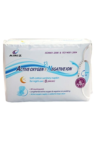 TİENS Marka: AIRIZ Hijyenik Kadın Pedi Seti 8'li Gece pedi ürün görseli 1