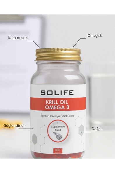 SOLIFE Krill Oil Omega-3 30 Kapsül - Resim 2