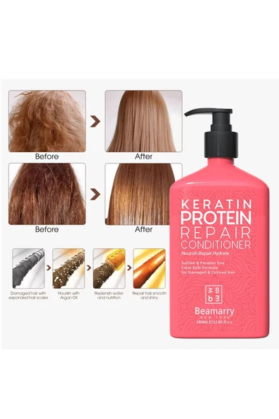 Beamarry Keratin Protein Repair Conditioner 380 ml - Resim 3