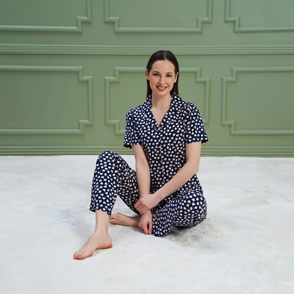 Over Sleep 1180 Kadın Kısa Kol Pijama Takım ürün görseli 1