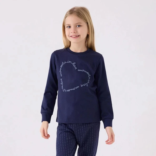 Arnetta AR3050G Kız Çocuk Garson Kışlık Pijama Takım - Resim 7