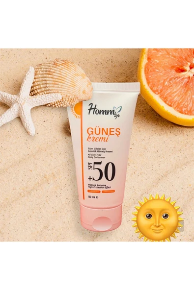 HOMM BİTKİSEL HOMM LIFE GÜNEŞ KREMİ 50 SPF 50 ML 2 Adet - Resim 2