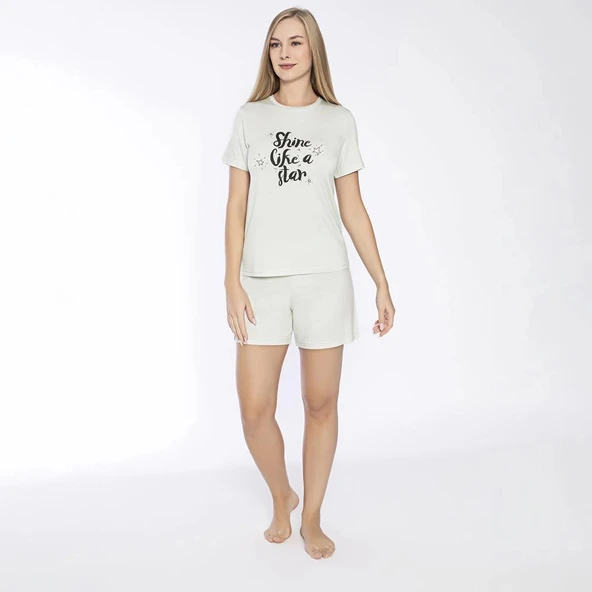 Confeo C840-762 Kadın Viskon Çıkmakol Short Takım - Resim 5