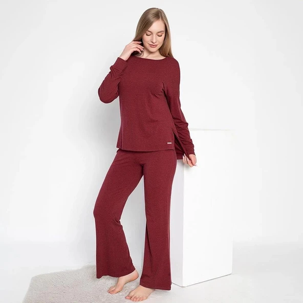 Confeo 840-638 Kadın Kışlık Uzunkol Pijama Takım ürün görseli 1