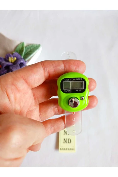 Yeşil Zikirmatik Sayaç Yüzük Tesbih Çekme Salavat Ve Zikir Sayacı - Resim 2