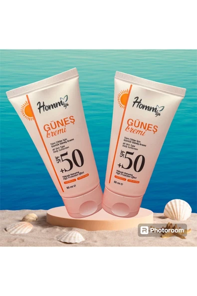 HOMM BİTKİSEL HOMM LIFE GÜNEŞ KREMİ 50 SPF 50 ML 2 Adet ürün görseli 1