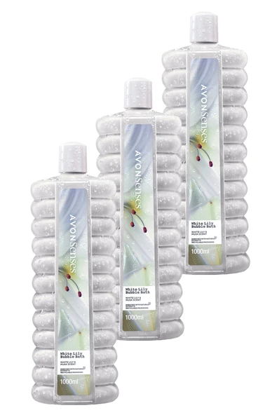 AVON Bubble Bath Beyaz Zambak Kokulu Banyo Köpüğü 1lt 3'lü Paket ürün görseli 1