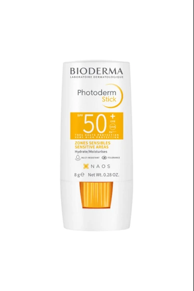 Bioderma Photoderm Stick SPF50+ Göz Çevresi, Dudak, Hassas Bölgeler Yüksek Korumalı Stick Güneş Koruyucu 8 gr ürün görseli