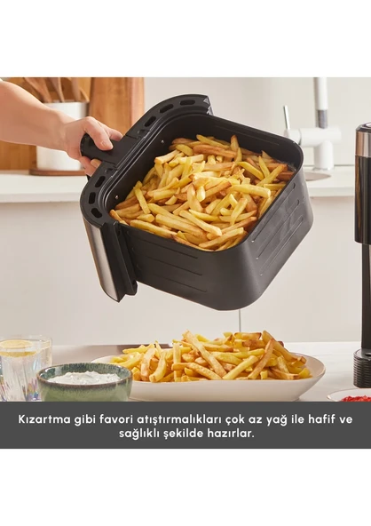 Karaca Gourmet 9 Litre Ekstra Büyük Hacim 8 Kişilik Airfryer - Resim 3