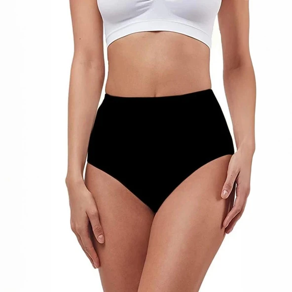 Elite Life 813 A-08 Kadın Maxi Yüksek Bel Slip Külot - Resim 2