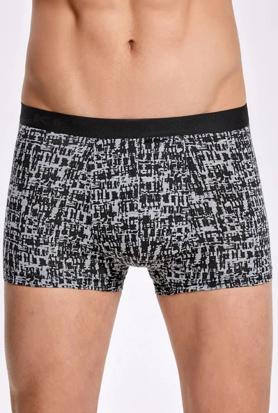 İlke 1601 Erkek Likralı Desenli Boxer ürün görseli 1