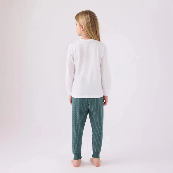 Arnetta AR3050G Kız Çocuk Garson Kışlık Pijama Takım - Resim 4
