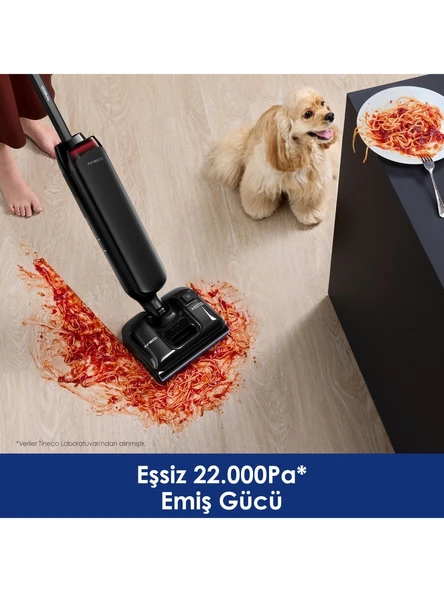 Tineco Floor One S9 Artist Neo Kablosuz Akıllı Islak Kuru Süpürge, Zemin Temizleyici Paspas, 22KPA Güçlü Emiş, iloop Akıllı Emiş, Hyperstretch 180° Yatırılabilir Tasarım - Resim 2