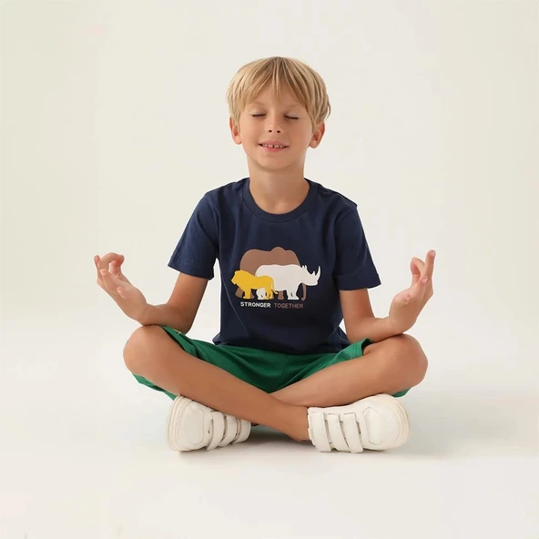 Roly Poly 3362C Erkek Çocuk Kapri Yazlık Pijama Takım - Resim 2