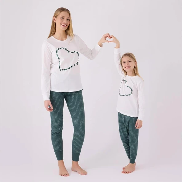 Arnetta AR3050G Kız Çocuk Garson Kışlık Pijama Takım - Resim 5