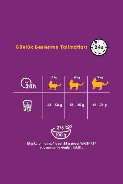Whiskas Sığır Etli Yetişkin Kedi Kuru Maması 3,8 Kg - Resim 5