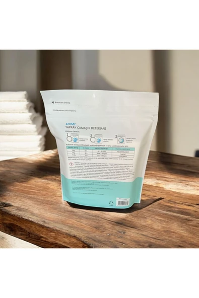 ATOMY Yaprak Çamaşır Deterjanı 30'lu - Yeni Nesil Pratik ve Güçlü Temizlik - Resim 5