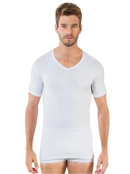 Elegant 1903 Erkek Modal V-Yaka Fanila - Resim 3