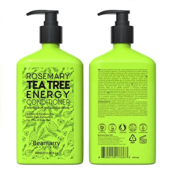 Beamarry Rosemary Tea Tree Energy Conditioner 380 ml ürün görseli 1