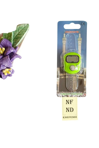 Yeşil Zikirmatik Sayaç Yüzük Tesbih Çekme Salavat Ve Zikir Sayacı - Resim 3