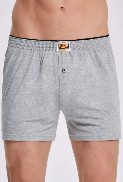 İlke 011 Düz Renkli Penye Boxer - Resim 3