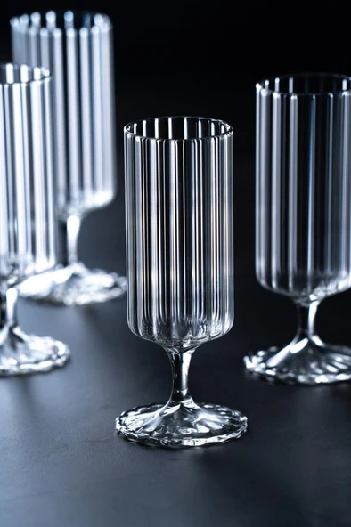 Lume 6 lı Cam Kahve Yanı Bardağı - 120 ml - Resim 4