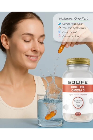 SOLIFE Krill Oil Omega-3 30 Kapsül - Resim 3