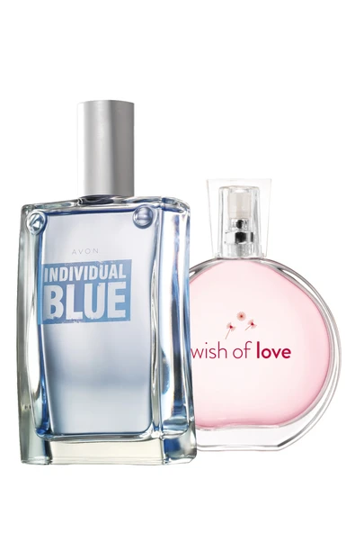 AVON Individual Blue Erkek Parfüm Ve Wish Of Love Kadın Parfüm Paketi - Resim 2