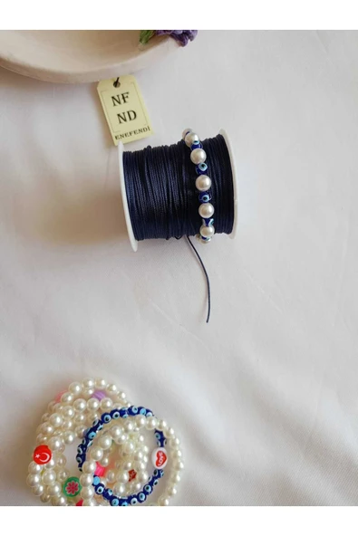 İNCİ VE NAZAR BONCUKLU BİLEKLİK İNCİLİ BİLEKLİK ŞANS BEREKET ARKADAŞ SEVGİLİ EŞ ÇOCUK HEDİYE - Resim 3