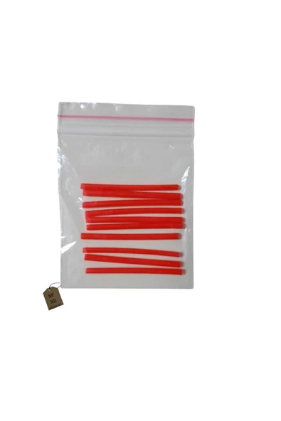 MAKARON KABLO KORUYUCU  ISI İLE DARALAN 1.5X4.5 mm KIRMIZI RENK 10 ADET - Resim 2