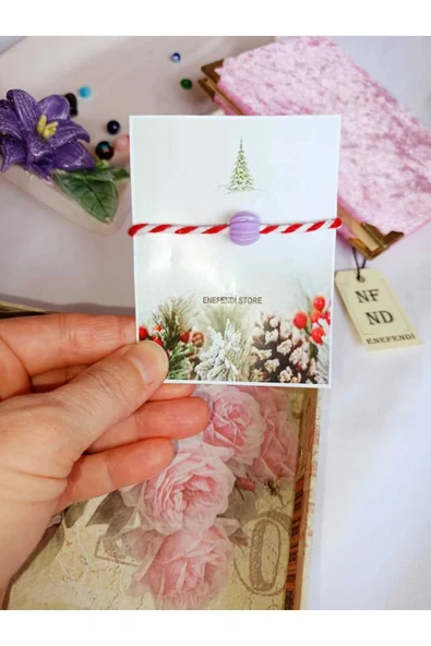 Mor Boncuklu Marteniçka Bileklik Şans Bereket Arkadaş Sevgili Eş Çocuk Hediye Bahar Bilekliği ürün görseli 1