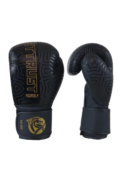 Cool Lime Hakiki Deri Kick Boks Eldiveni Boks Eldiveni Muay Thai Dragon Bandaj Dişlik 3'lü set - Resim 4
