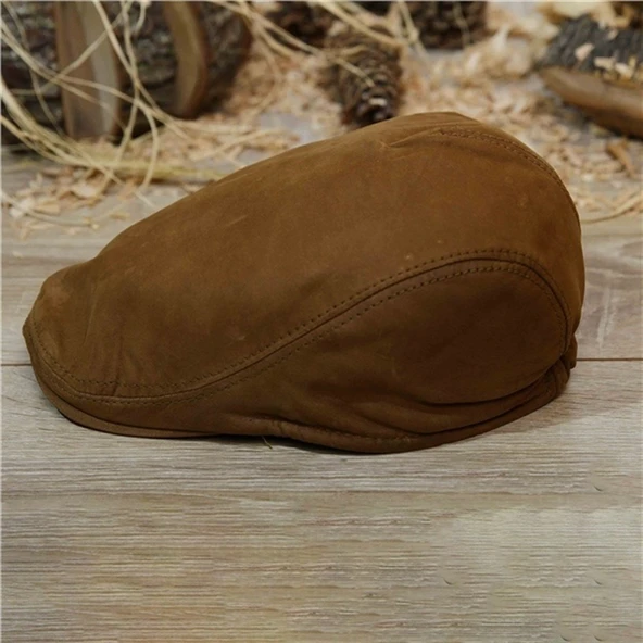 ERKEK SÜVET KASKET E-116 - Resim 3