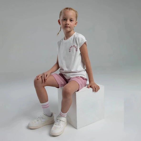 RolyPoly 3626C Kız Çocuk Bermuda Yazlık Pijama Takım - Resim 5