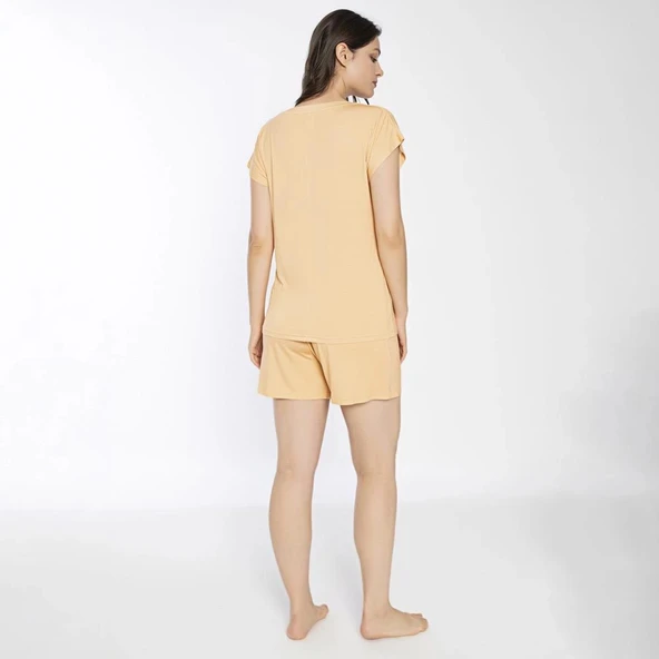 Confeo C840-708 Kadın Viskon Kısakol Short Takım - Resim 9