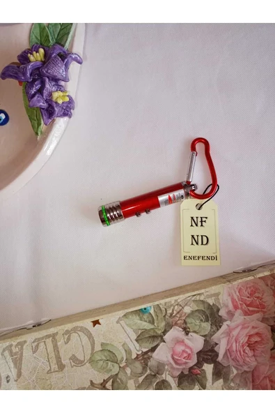 LAZER FENER 3 in 1 KIRMIZI BEYAZ VE YANIP SÖNEN IŞIK, FENER 3 FONKSİYONLU KIRMIZI - Resim 2