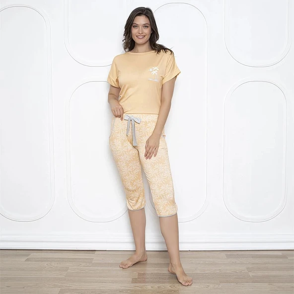 Confeo C840-781 Kadın Viskon Çıkmakol Kapri Takım ürün görseli 1