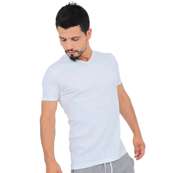 Tutku 107 Erkek V-Yaka  Kısa Kol Atlet ürün görseli 1