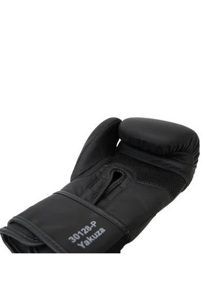 Siyah 30128-p Yakuza Kick Boks Eldiveni, Muay Thai Boxing Gloves Suni Deri - Resim 4