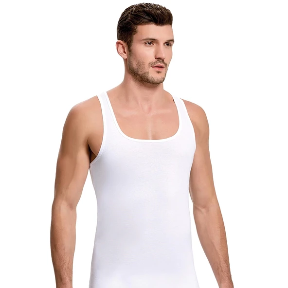 İlke 119 Erkek Rambo Atlet Beyaz    XL ürün görseli 1