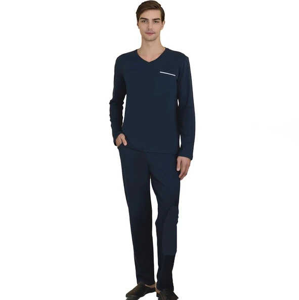 Elitepoint 1626 EErkek Büyük Beden Kışlık Pijama Takım - Resim 2