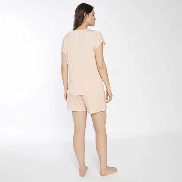 Confeo C840-708 Kadın Viskon Kısakol Short Takım - Resim 6