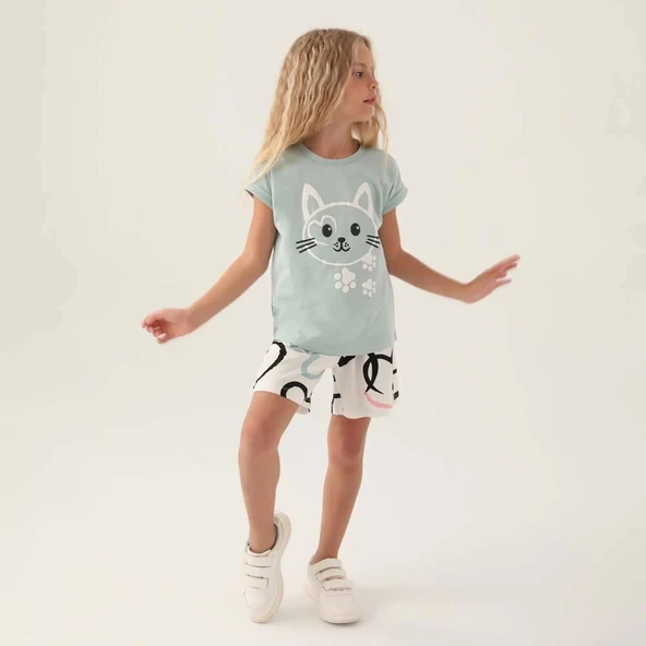 Rolypoly 3397C Kız Çocuk Şort Takım - Resim 5