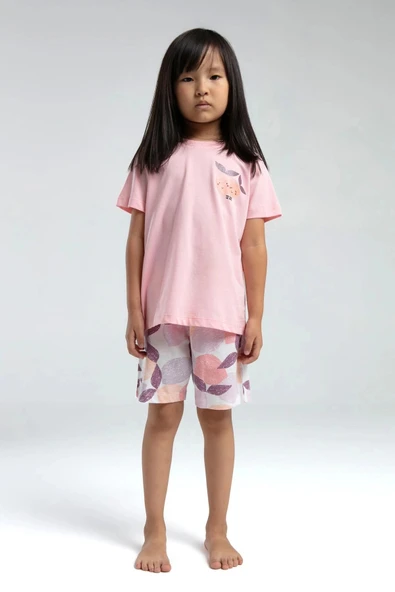 RolyPoly 3618C Kız Çocuk Şort Yazlık Pijama Takım - Resim 6