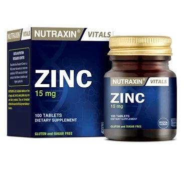 Nutraxin Zinc Sulphate 15 Mg 100 Tablet ürün görseli