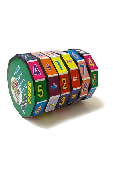 MATEMATİK EĞİTİCİ KÜP VE ZEKA KÜPÜ RUBİK KÜP OYUNCAK HEDİYE ZEKA GELİŞTİREN STRES GİDEREN İKİLİ SET - Resim 2