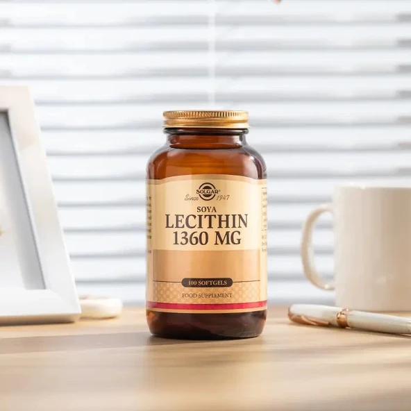 Solgar Soya Lecithin 1360 mg 100 Kapsül - Resim 2