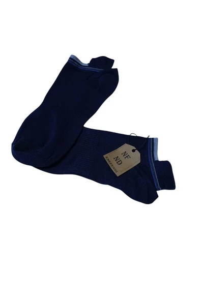 DİKİŞSİZ YIKAMALI BAMBU PATİK ÇORAP TOPUK TAKVİYELİ ERKEK SIKMAYAN LASTİK 40-45 LACİVERT ürün görseli 1