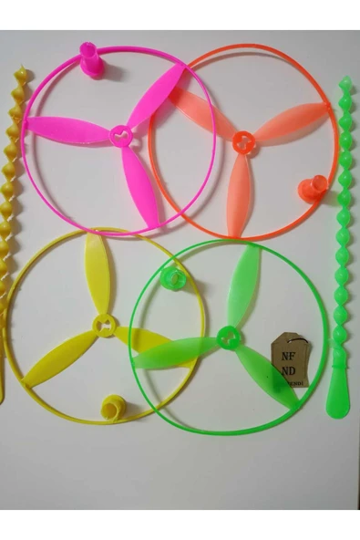 UÇAN DAİRE UFO BAHÇE SPOR FIRILDAK OYUNCAK PERVANE YEŞİL RENKLİ BÜYÜK NOSTALJİK OYUNCAK TEKLİ - Resim 2