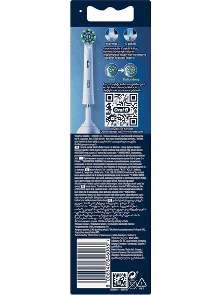 Oral-B Yedek Başlık Pro Cross Action 4 Lü - Resim 8